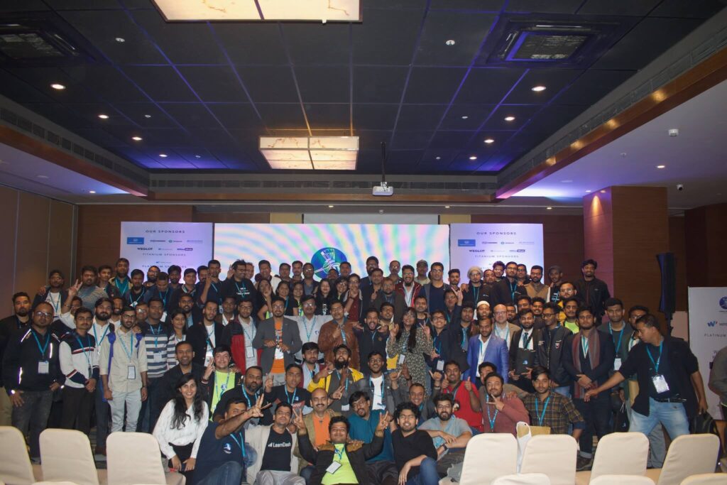 This image shows the attendees of WordCamp Kolkata 2022