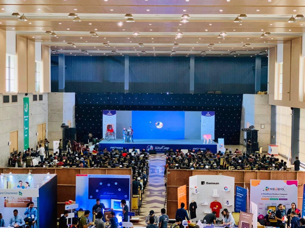 WordCamp Dhaka 2019 stage