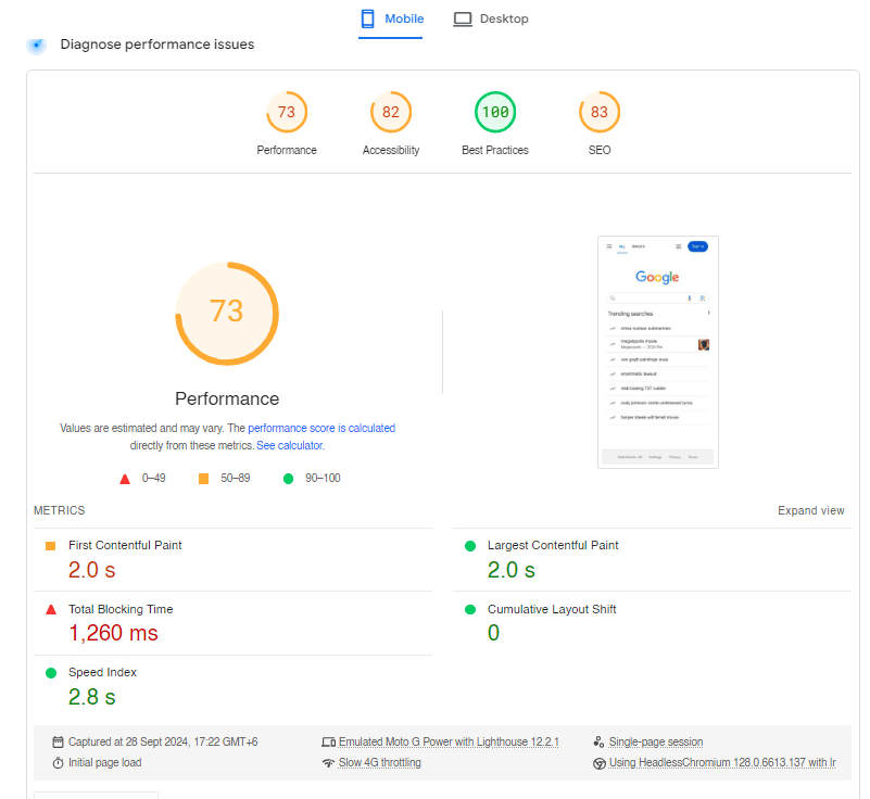 check your site speed