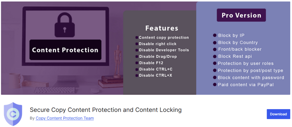 Secure Copy Content Protection